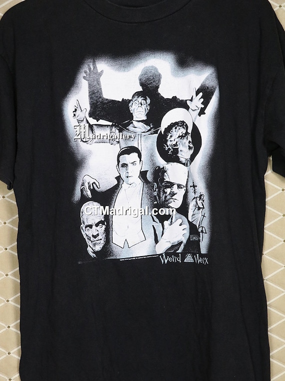 Horror movie T-shirt Frankenstein Wolfman Dracula… - image 2