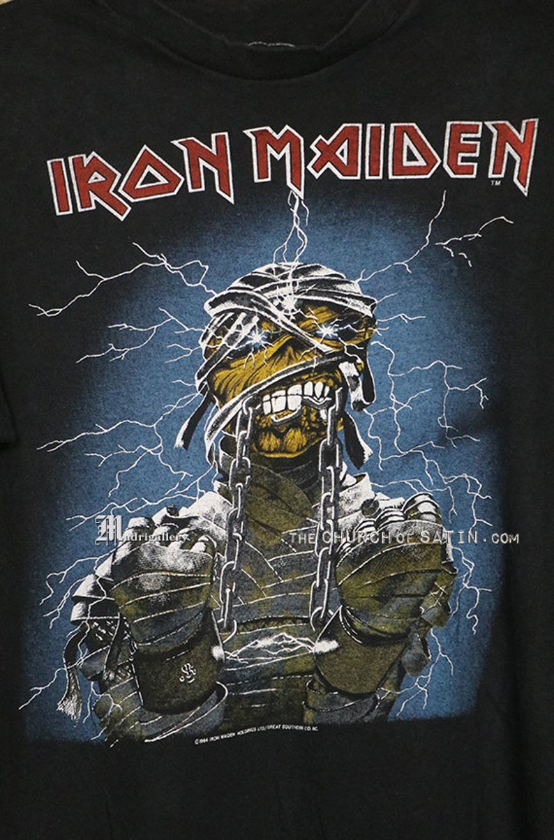 Iron Maiden Shirt World Slavery Tour T-shirt Powerslave | Etsy