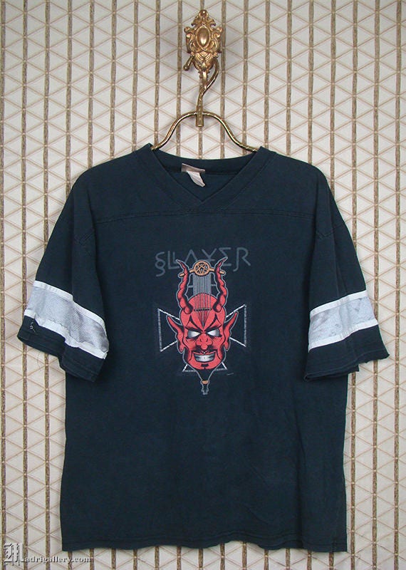 Slayer 1998 Diabolus in Musica shirt hockey jersey black tee - Etsy España