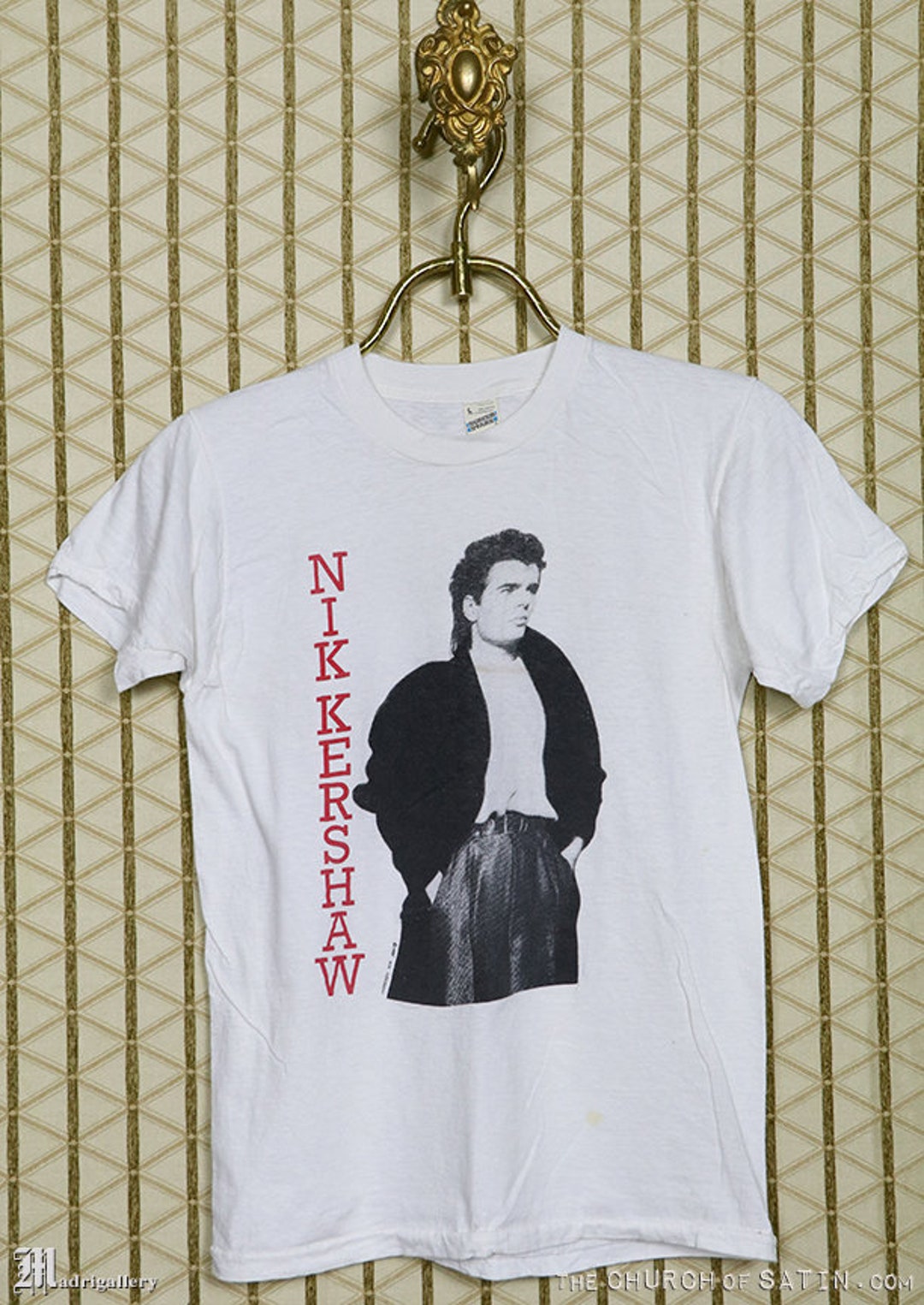 Nik Kershaw Shirt 1985 Vintage Rare T-shirt White Tee 1980s - Etsy