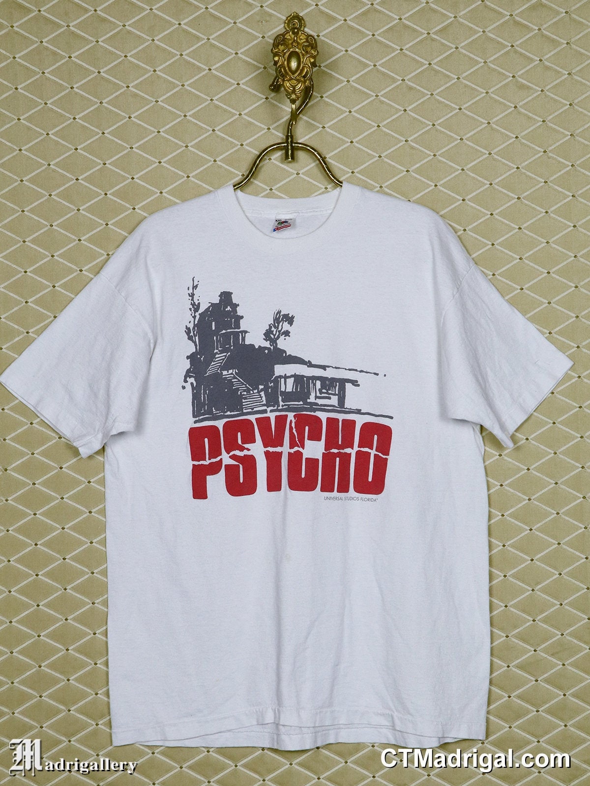 サイコ PSYCHO 80s vintage 映画T 超希少Lサイズ鬼フェード