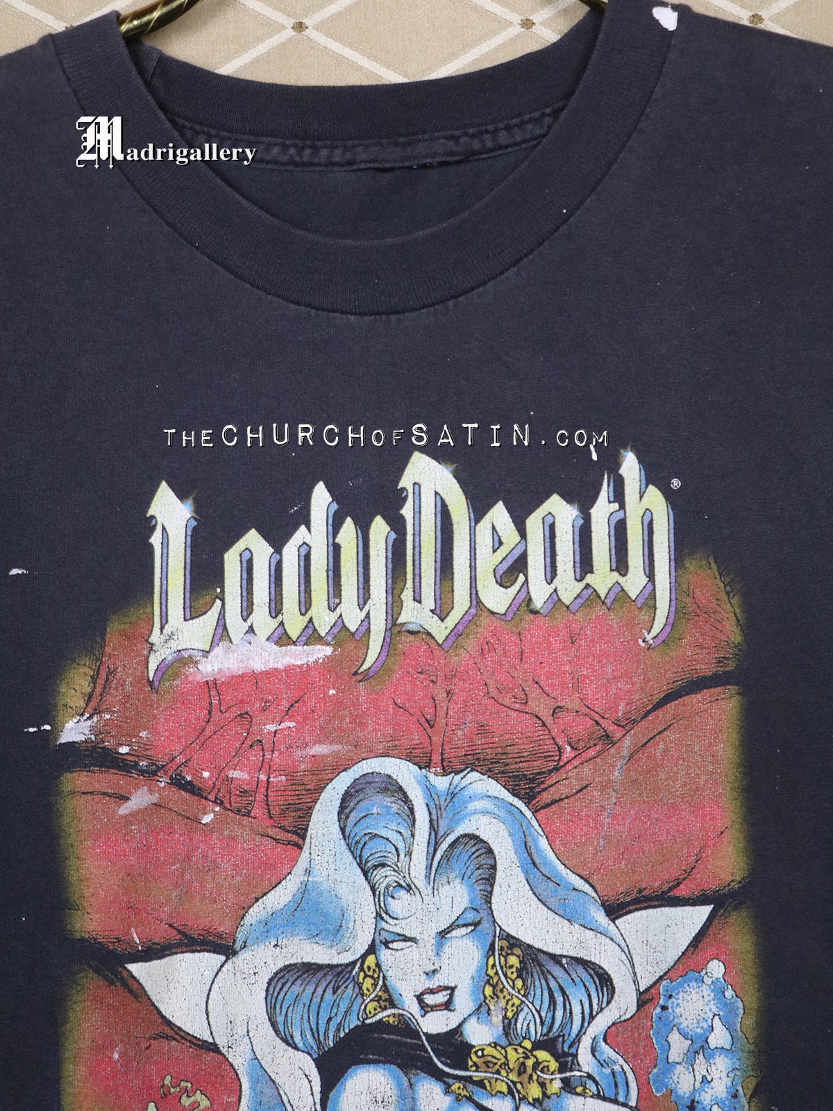 90sヴィンテージT-shirt「LADY DEATH」ロングT-shirt 90sヴィンテージT-shirt「LADY DEATH」ロングT-shirt