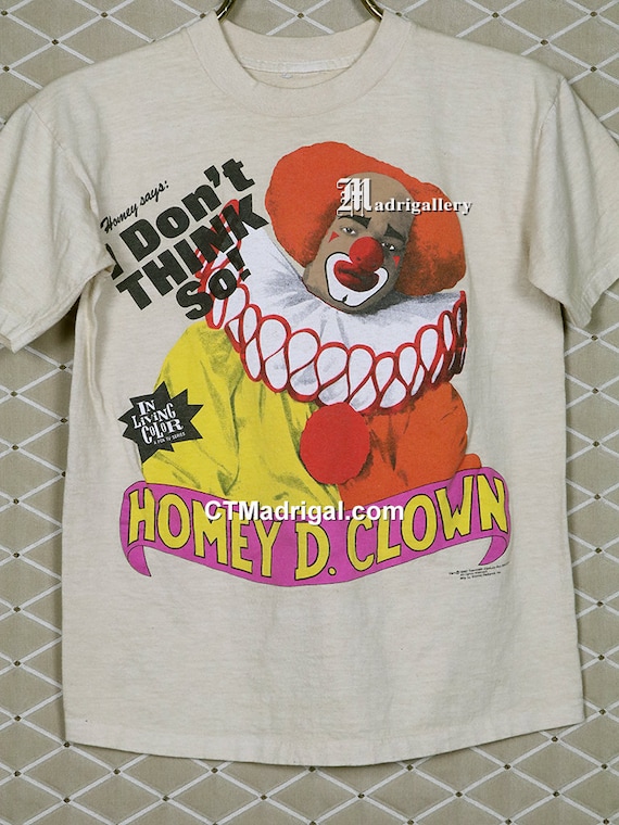 In Living Color Shirt, Homey D Clown T-shirt, Vintage Rare TV