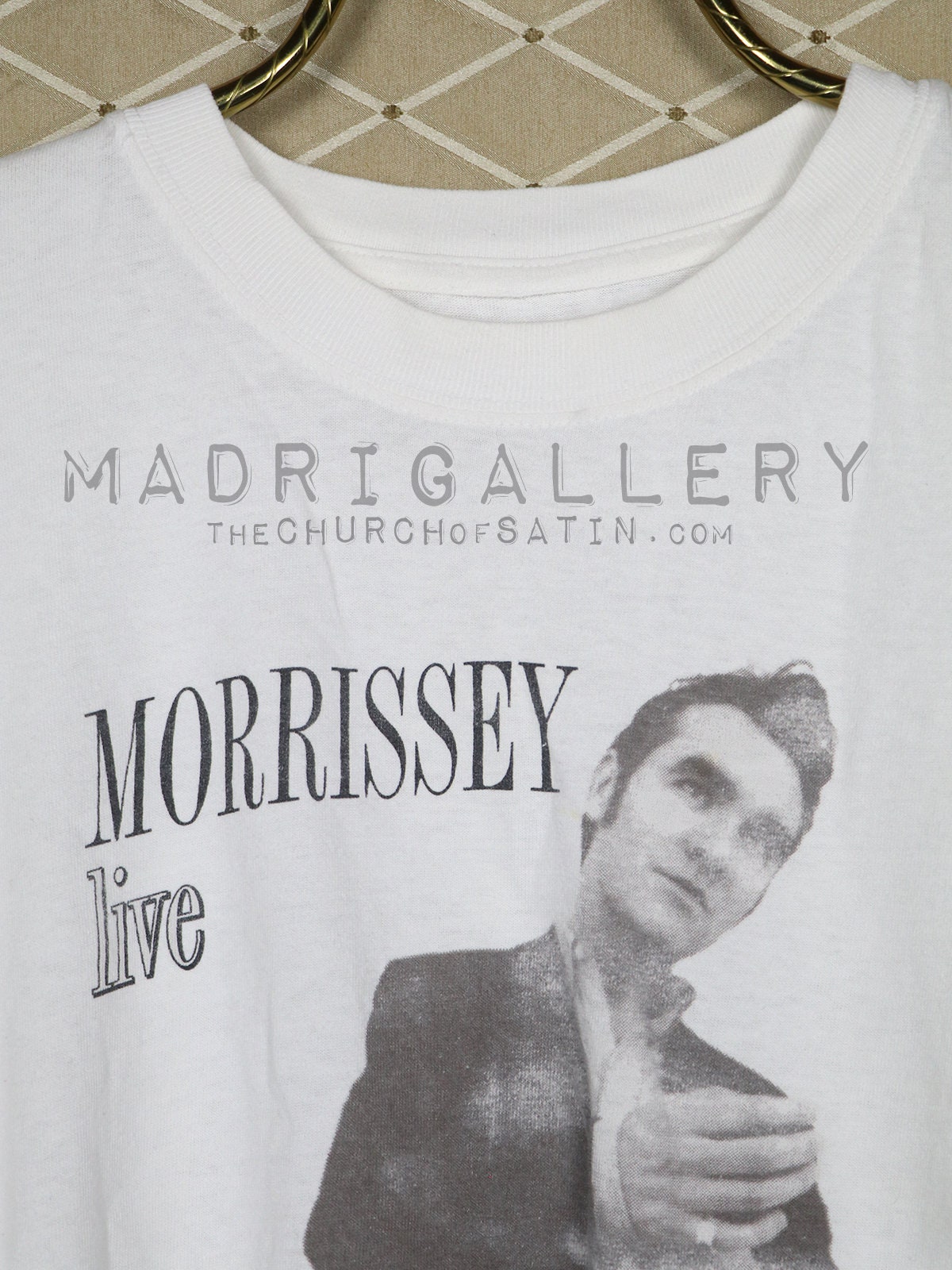 Morrissey Tシャツ 90s 白 Morrissey Tour T-shirt, Smiths Vintage Rare White Shirt Joy