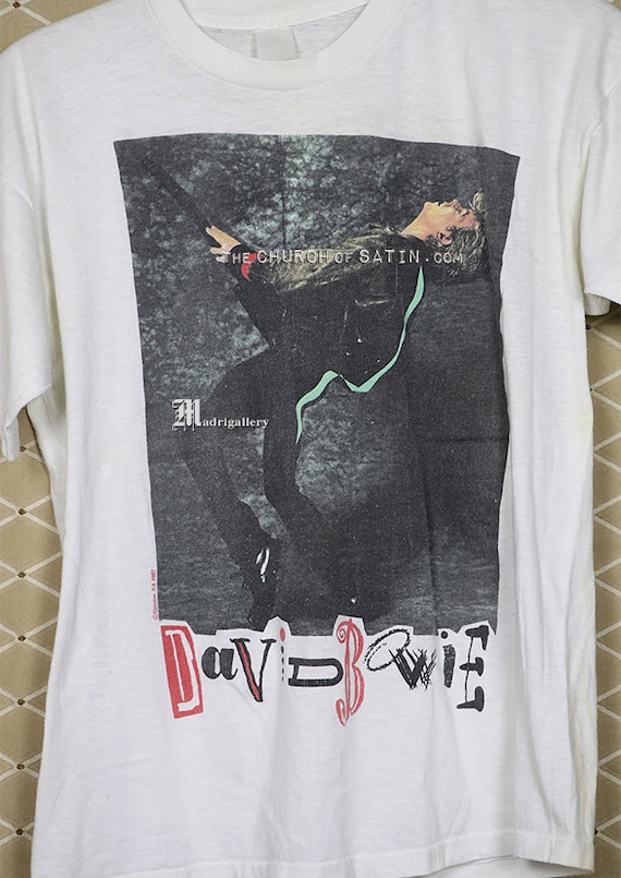 David Bowie Glass Spider Tour T-shirt Rare Vintage White - Etsy David Bowie Glass Spider Tour T-shirt Rare Vintage White - Etsy