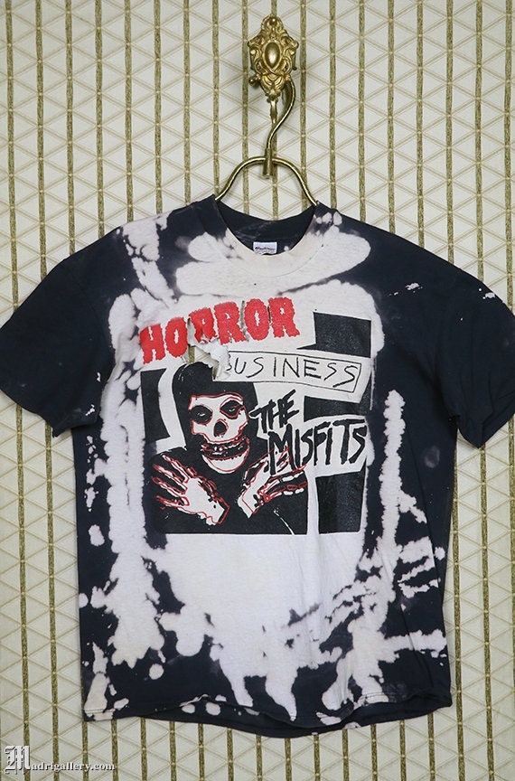 Misfits T-shirt, Mosquitohead, Vintage Rare Tie-dye Bleached Acid