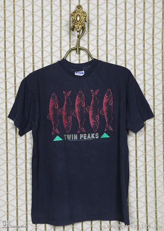 Twin Peaks t shirt, original 1990 TV show tee, vin