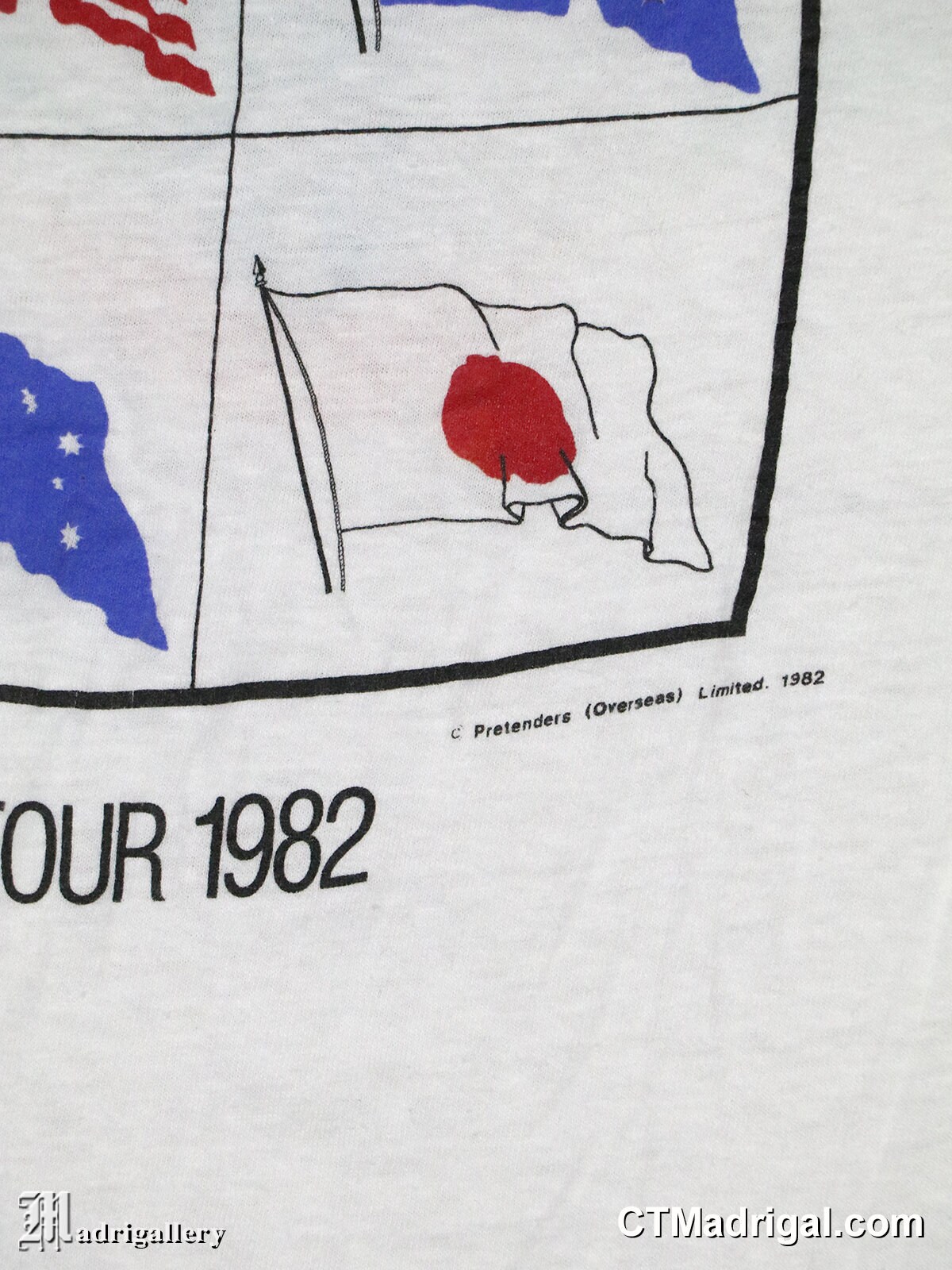 Pretenders T-shirt, 1980s Vintage Tee Shirt, Soft Thin White, Punk