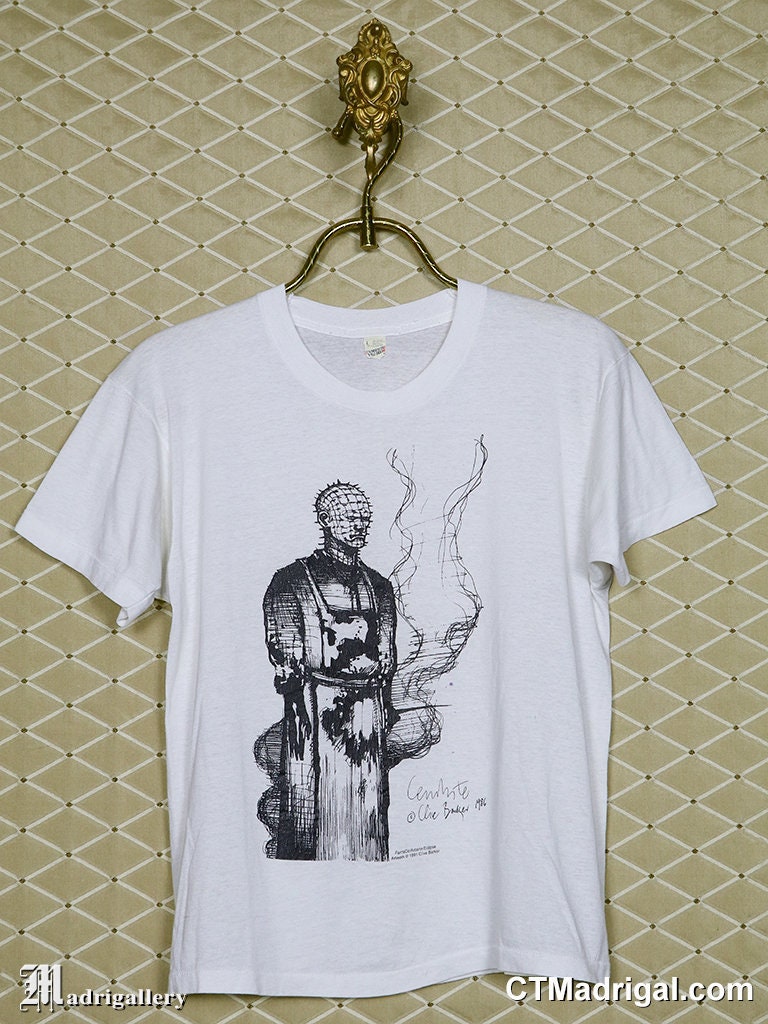 Hellraiser Shirt, Vintage Rare Horror Movie T-shirt, White Tee