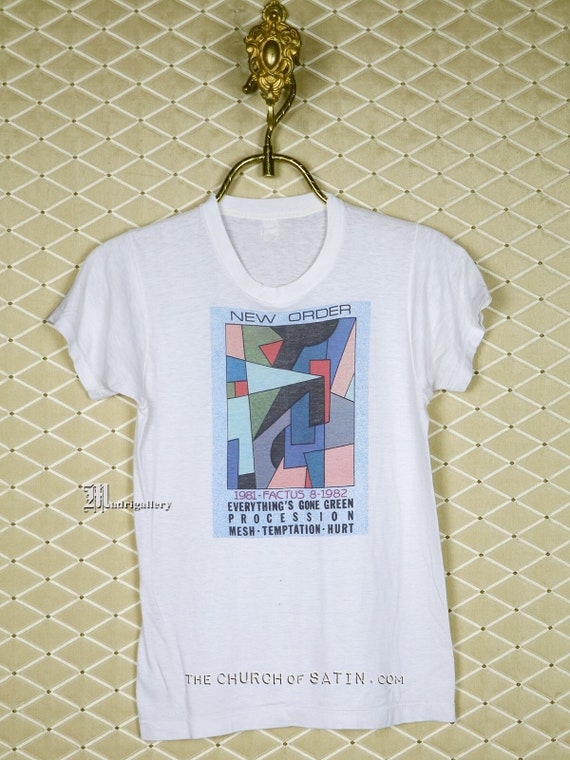 New Order Tour T-shirt Joy Division Vintage Rare Shirt Depeche