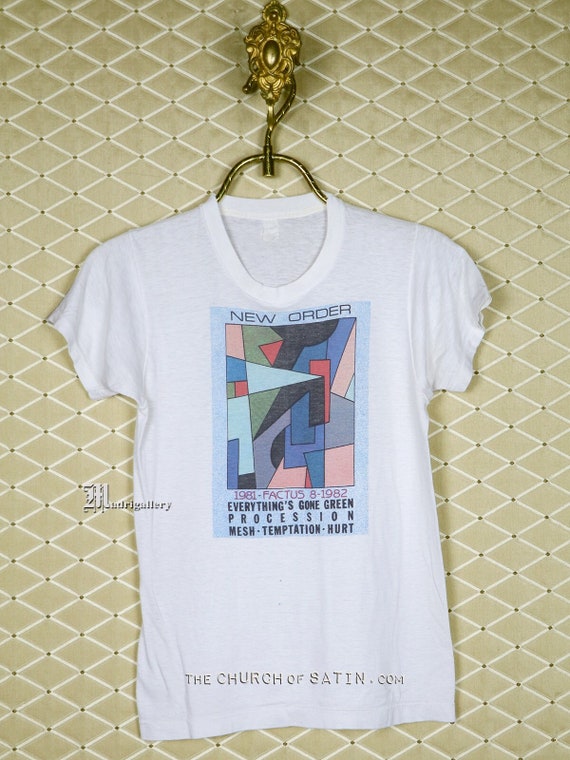 New Order tour t-shirt Joy Division vintage rare … - image 1