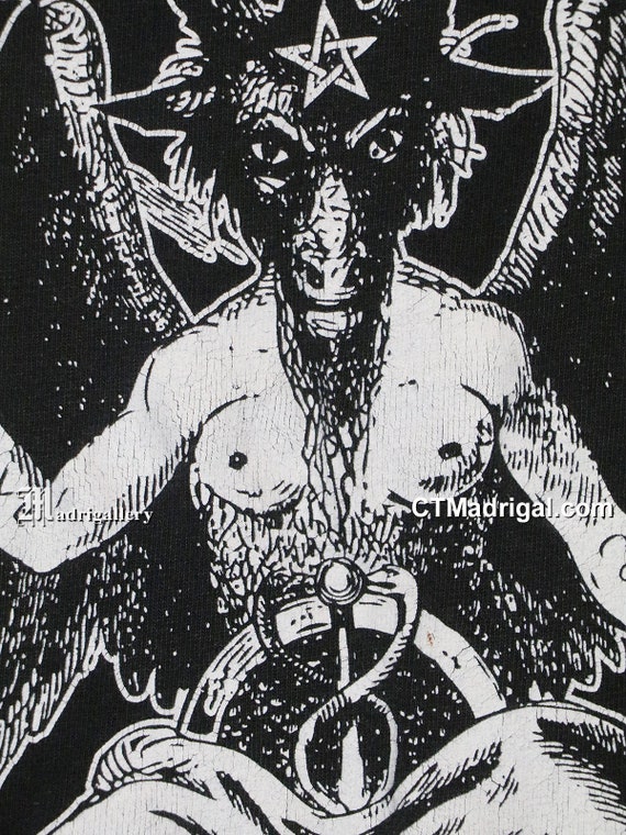 Marilyn Manson t-shirt, Baphomet vintage rare shi… - image 3