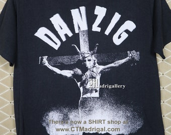 Danzig Shirt, Misfits Samhain Vintage Rare T-shirt, Big