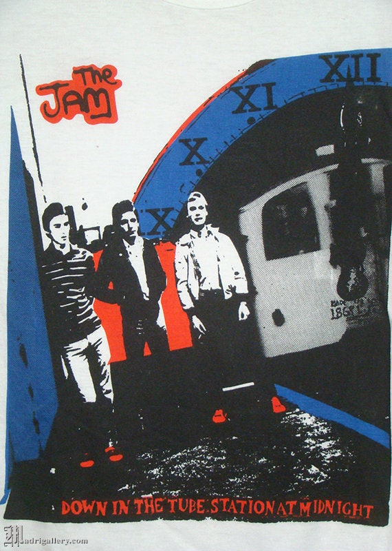 The Jam Shirt, Vintage Rare T-shirt, Paul Weller, Clash Stranglers