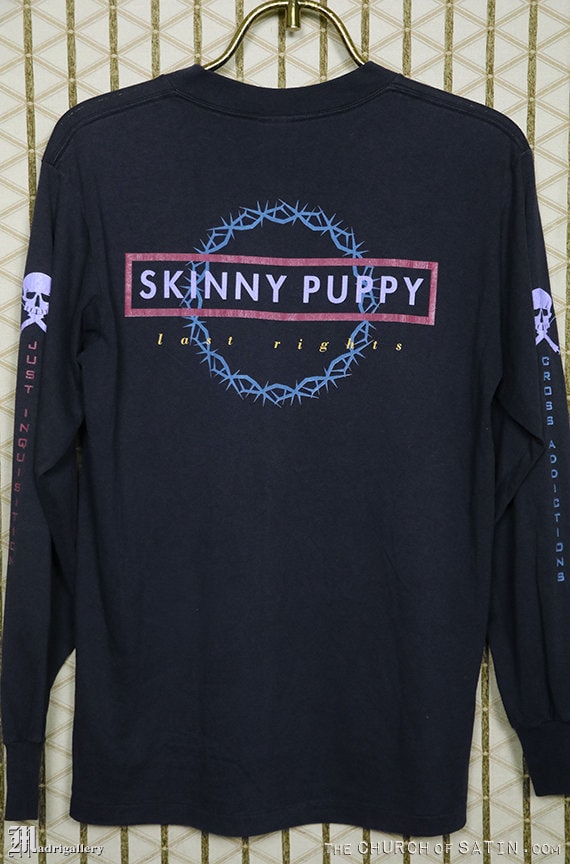 Skinny Puppy Shirt, Vintage Rare T-shirt, Black Tee, Last