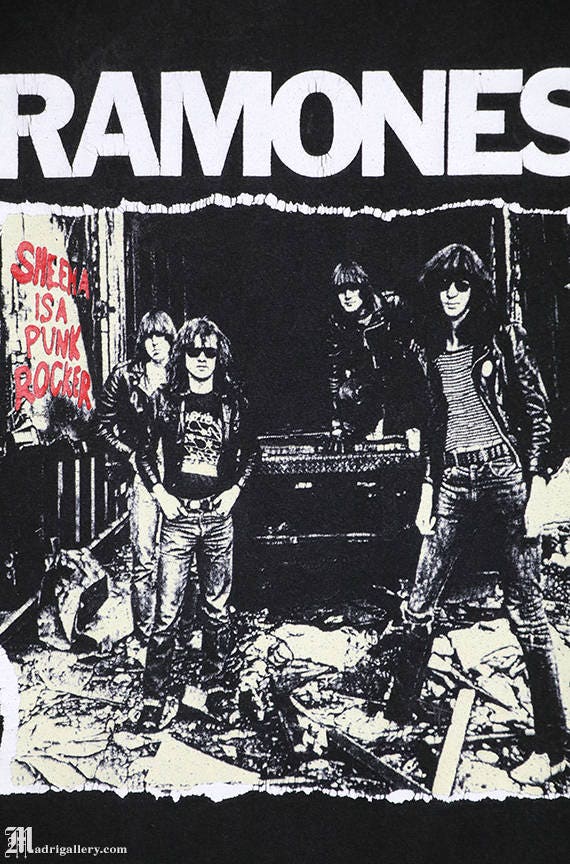 The Ramones t shirt, vintage rare tee, hardcore p… - image 2