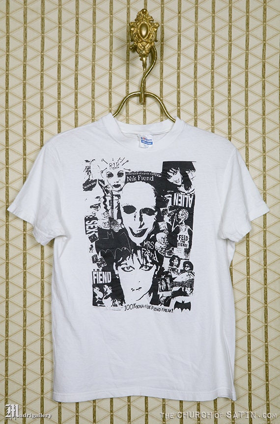 Alien S e x Fiend t-shirt, vintage rare white tee… - image 1