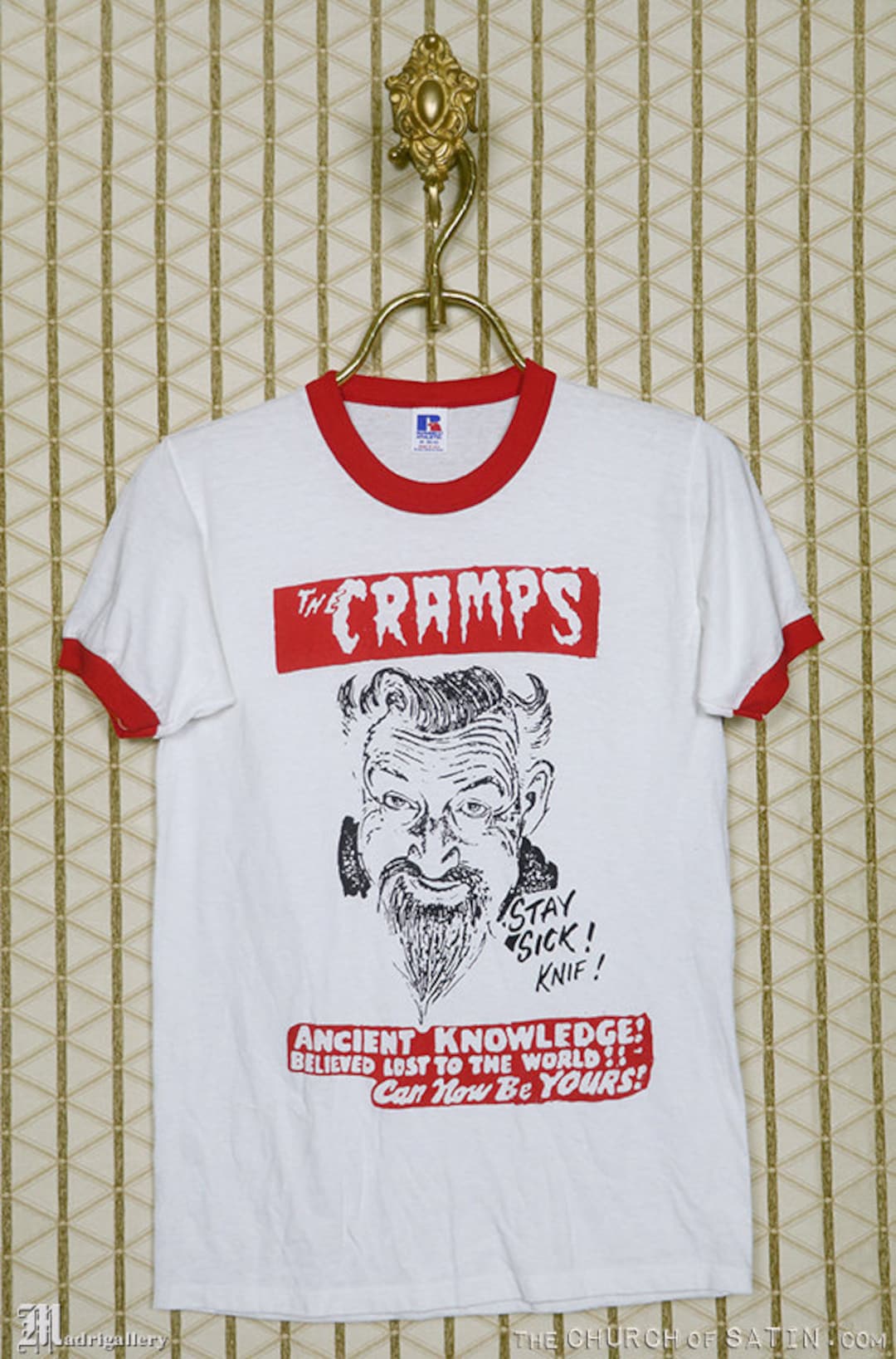 THE CRAMPS クランプス 1990年　来日ツアーTシャツ Rare The Cramps Stay Sick Tour 1990 Shirt 2-Sided - TokoPyramid