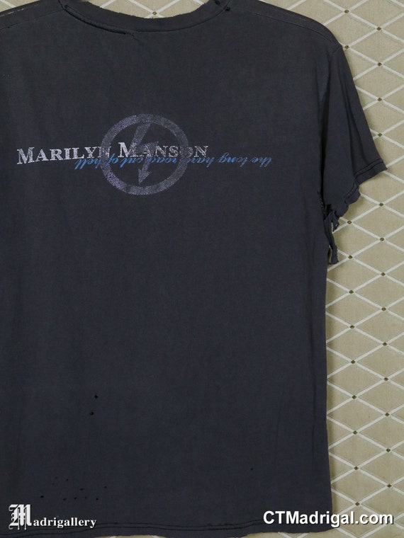 Marilyn Manson t-shirt, thrashed vintage rare shi… - image 7