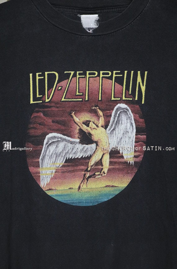 Led Zeppelin T-shirt, Swan Song Tee Shirt, Vintage Rare Long Led Zeppelin T-shirt, Swan Song Tee Shirt, Vintage Rare Long
