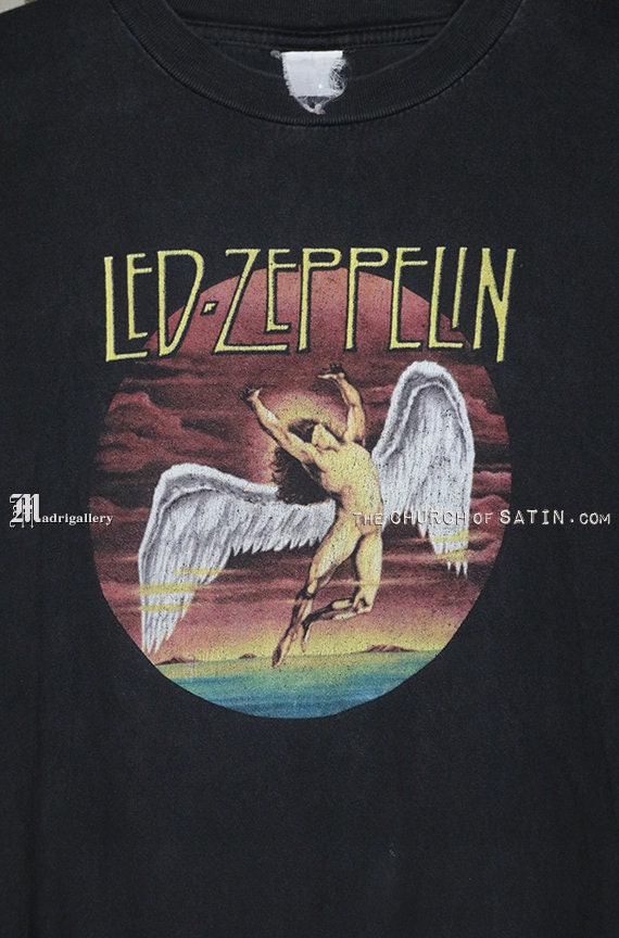 ビンテージ！LED ZEPPELIN SWAN SONG Tシャツ Led Zeppelin T-shirt, Swan Song Tee Shirt, Vintage Rare Long