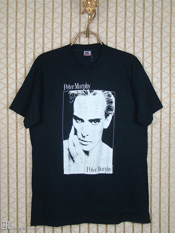 Peter Murphy t-shirt, vintage rare Bauhaus faded … - image 1