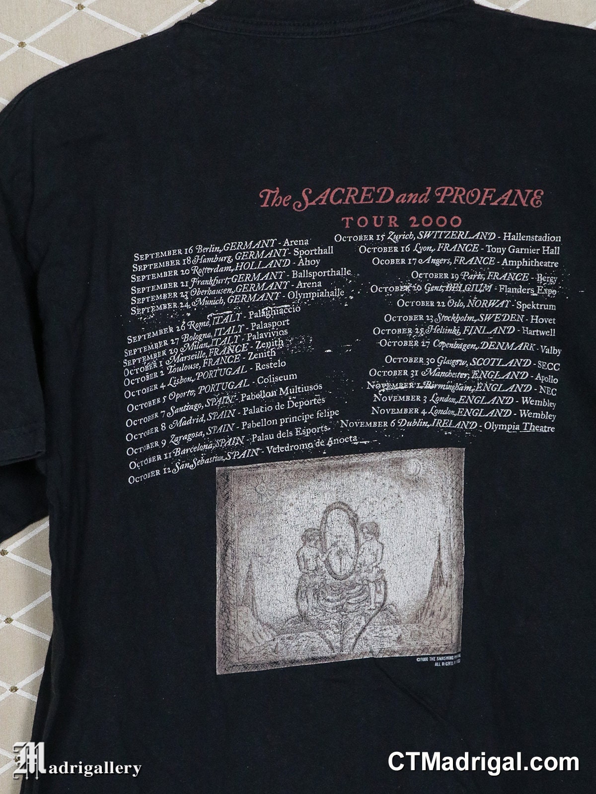 smashing pumpkins ヴィンテージ　ツアーTシャツ Smashing Pumpkins T-shirt Vintage Rare Tour Shirt, Radiohead