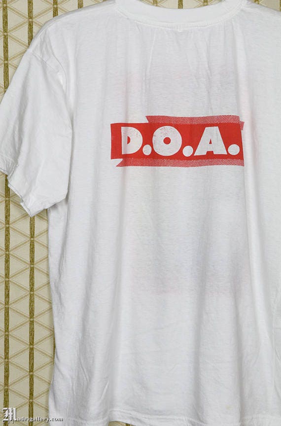 D.O.A. vintage rare T-shirt, DOA white tee, punk rock… - Gem