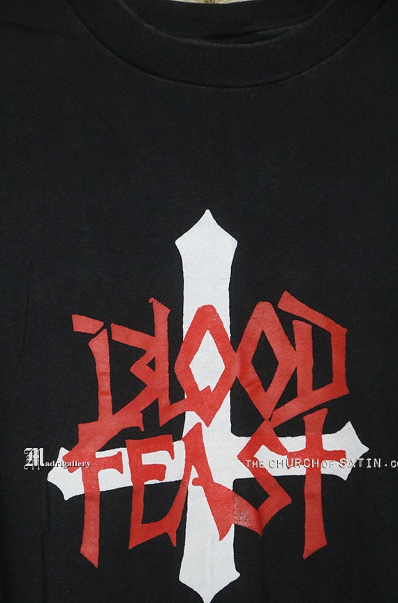 ミュージシャン blood feast vintge slayer llica Blood Feast T-shirt, Vintage Rare Tour Tee Shirt, Thrash Speed