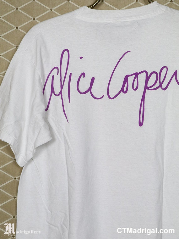 Alice Cooper t-shirt, vintage rare white tee shir… - image 6