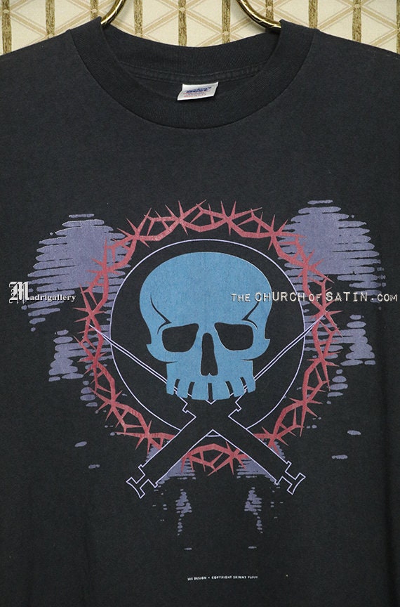 Skinny Puppy Shirt, Vintage Rare T-shirt, Black Tee, Last