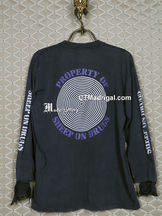Sheep on Drugs Shirt, Vintage Rare Long Sleeve T-shirt, My