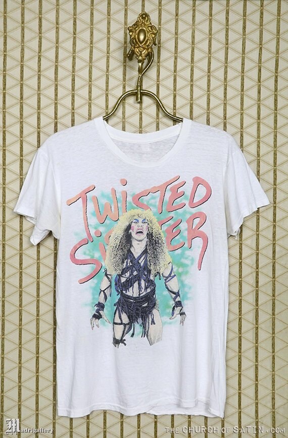 Twisted Sister tour t shirt, vintage zeldzame witte t shirt, heavy metal Kiss Motley Crue Van Halen Scorpions Ratt Quiet Riot Alice Cooper Twisted Sister tour t shirt, vintage zeldzame witte t shirt, heavy metal Kiss Motley Crue Van Halen Scorpions Ratt Quiet Riot Alice Cooper