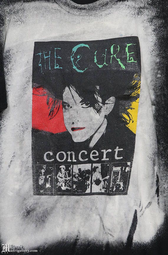 The Cure T-shirt, Mosquitohead Black Tee Shirt, Vintage Rare The Cure T-shirt, Mosquitohead Black Tee Shirt, Vintage Rare