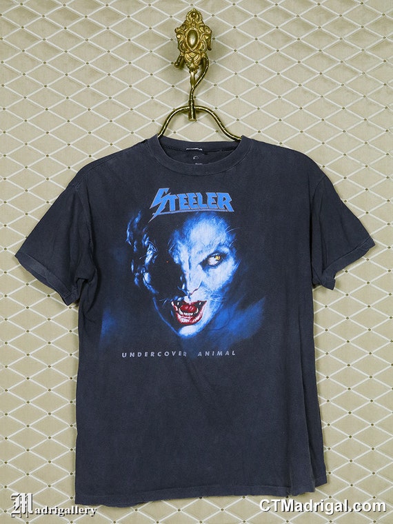 Steeler T-shirt, Vintage Rare Metal T-shirt, Motley Crue Ratt