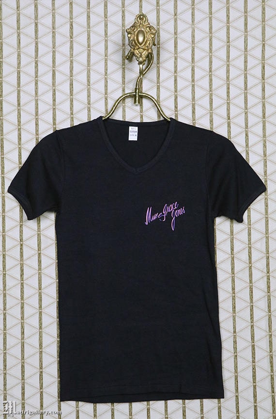 1970s Grace Jones t-shirt, vintage Muse tee shirt,