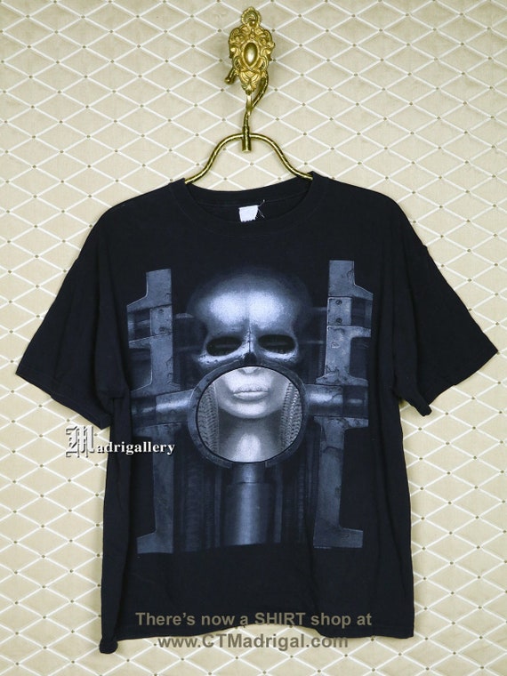 H.R. Giger shirt, vintage rare T-shirt, Sci-Fi hor