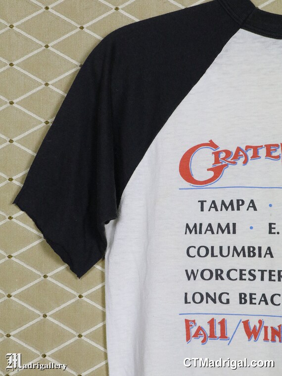 Grateful Dead T-shirt, 1980s White Tee, Janice Joplin Doors