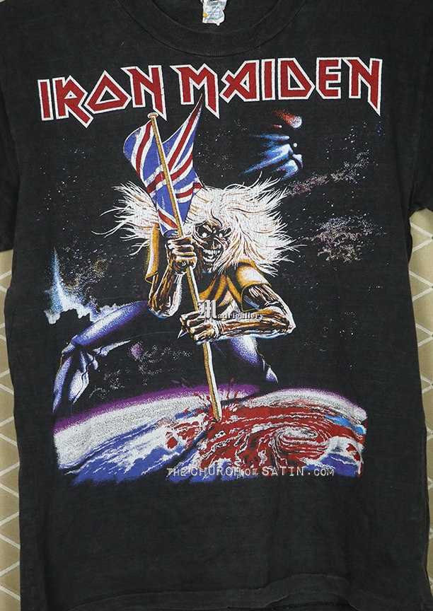 Iron Maiden Tour Shirt 1982 Number of the Beast on the Road T 