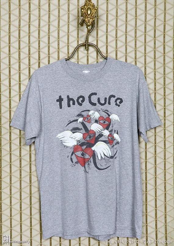 The Cure T-shirt, Vintage Rare Heather Gray the Glove Siouxsie