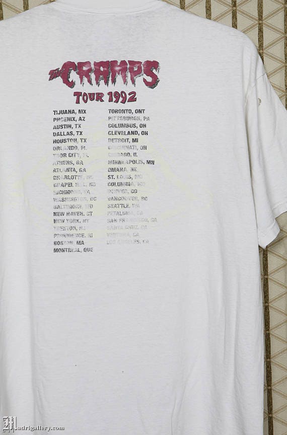 The Cramps shirt, vintage rare horror punk T-shirt, w… - Gem