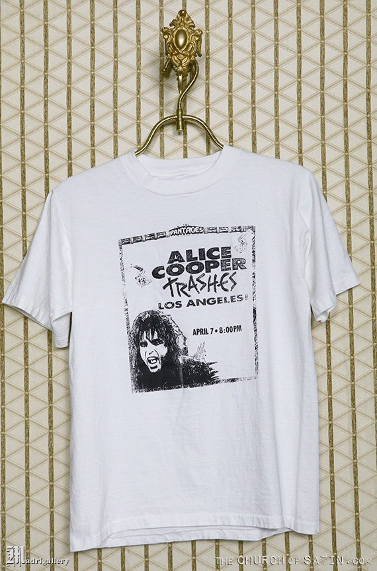 Alice Cooper T-shirt Trash Tour Vintage Rare Tee Shirt White - Etsy