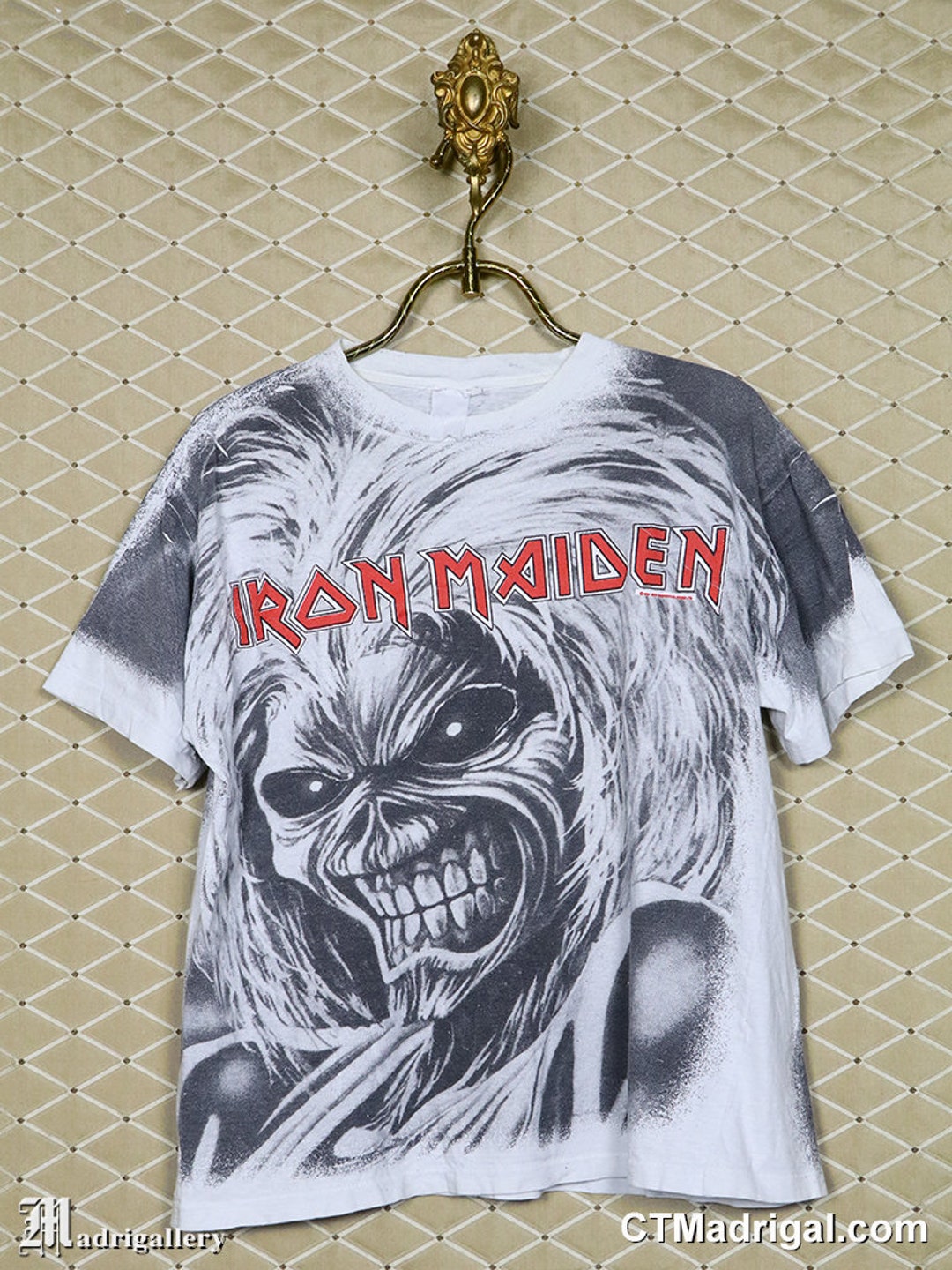 Iron Maiden Shirt, Vintage Rare All Over Print, Megadeth Metallica Slayer  Judas Priest Black Sabbath Accept Dio Helloween, 1991 - Etsy