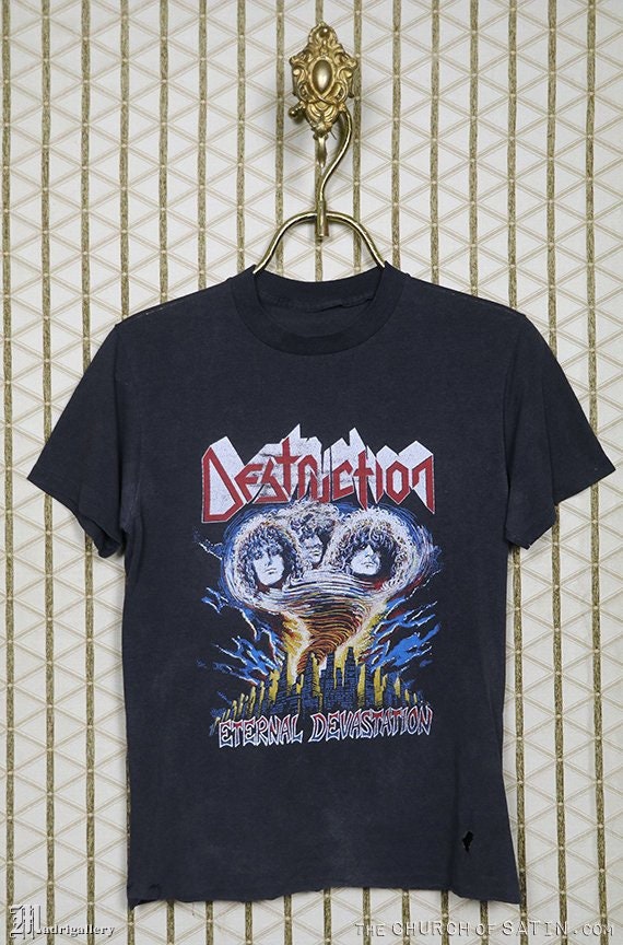 Destruction Tour T-shirt, Vintage Rare Concert Tee, Thrash Metal
