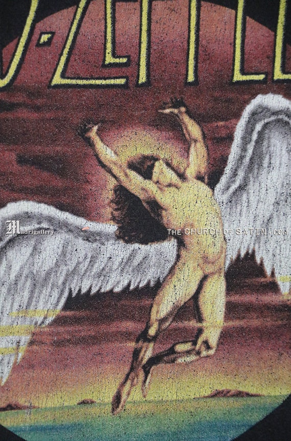 Led Zeppelin T-shirt, Swan Song Tee Shirt, Vintage Rare Long Led Zeppelin T-shirt, Swan Song Tee Shirt, Vintage Rare Long