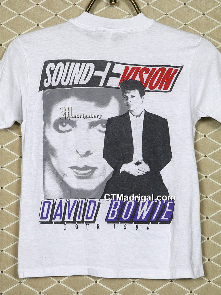 デヴィッド・ボウイのTシャツ、オリジナルツアーシャツ、白の