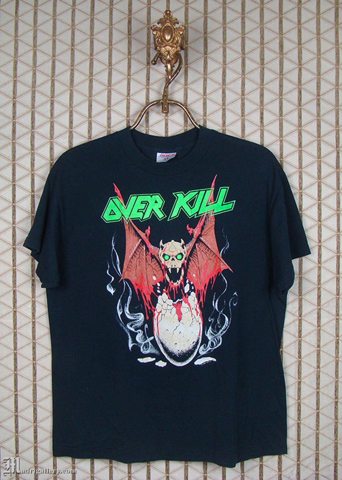 Overkill / Over Kill, 1990 Birth of Tension World Tour Shirt, Vintage ...