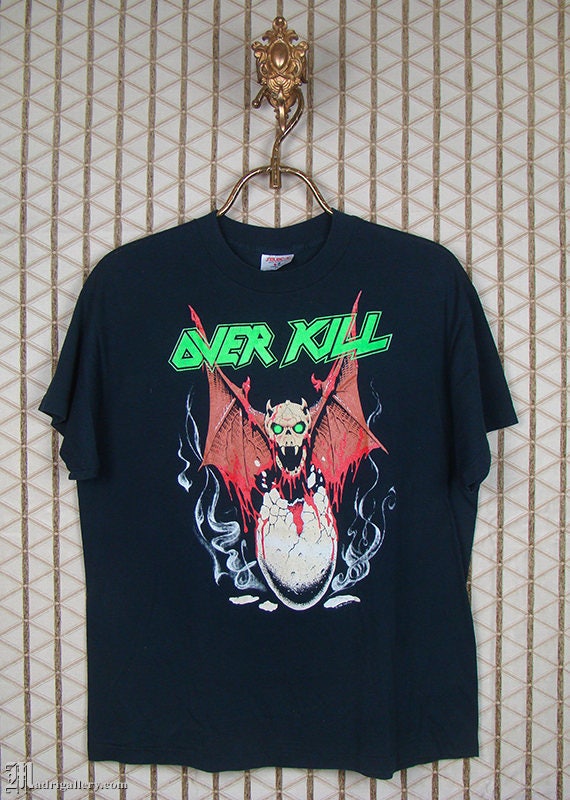 Overkill / Over Kill, 1990 Birth of Tension World Tour Shirt