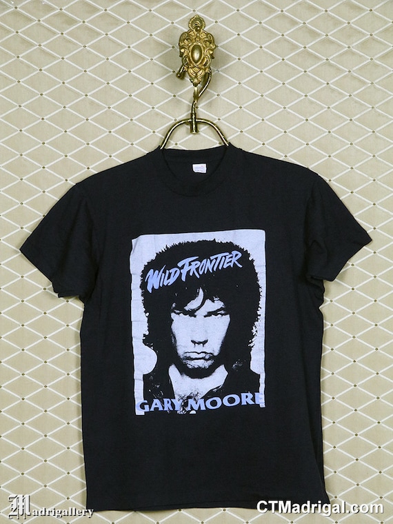 Gary Moore T-shirt, Vintage Rare Shirt Thin Lizzy UFO U F O Wild
