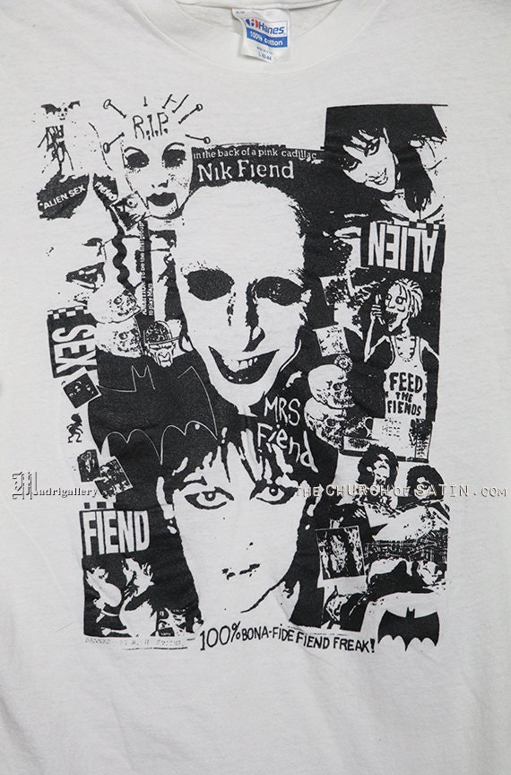 Alien S e x Fiend t-shirt, vintage rare white tee… - image 2